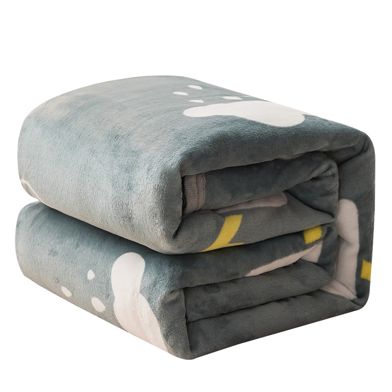 珊瑚绒毯子盖毯午睡毛巾小被子床单人薄厚款空调办公室法兰绒毛毯