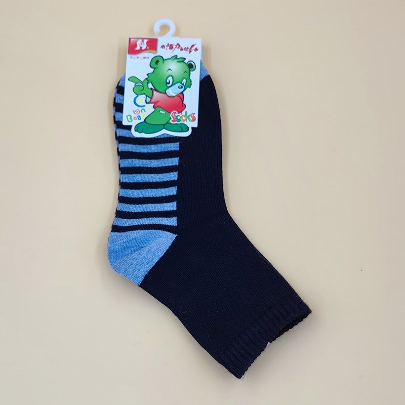 华山泉儿童学生袜男女3-15岁班服袜4双装棉质长筒中筒四季C4191-4