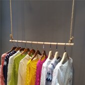 衣架墙挂展示架 童装 上墙衣服吊环货架 店吊架麻绳吊环吊挂 服装