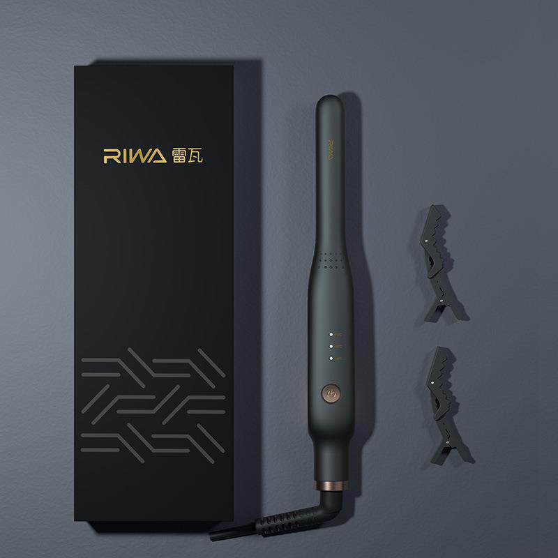 雷瓦RB-8250电夹板男士专用卷发棒直卷两用迷你小型拉直板蓬松器