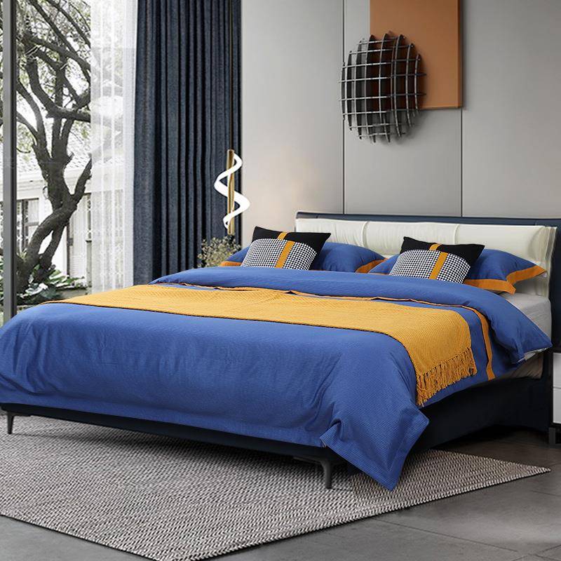 现代极简软装配套床品家具展厅卖场简约样板间卧室床上用品多件套