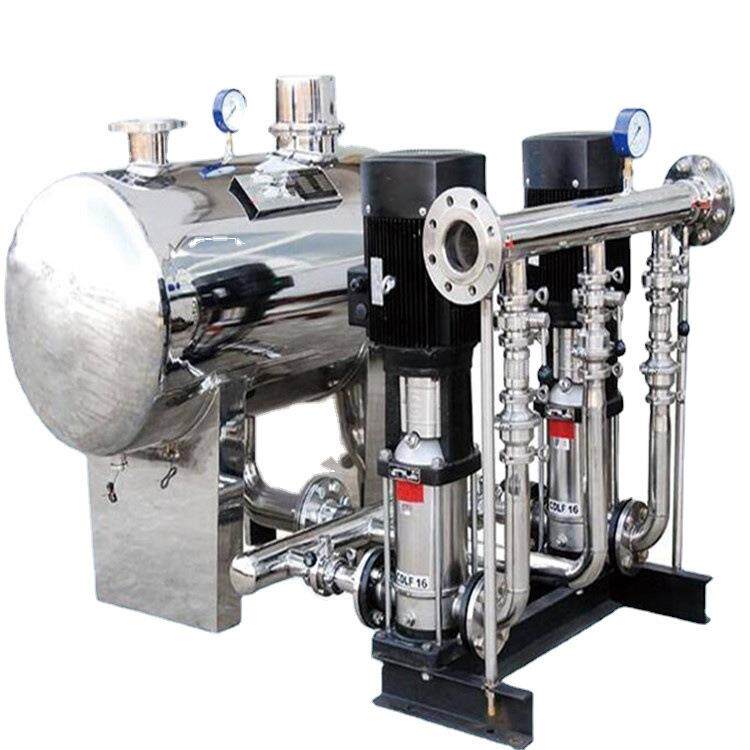 楼房二次供压供水系统 水箱式无负压供水设备不锈钢304管路