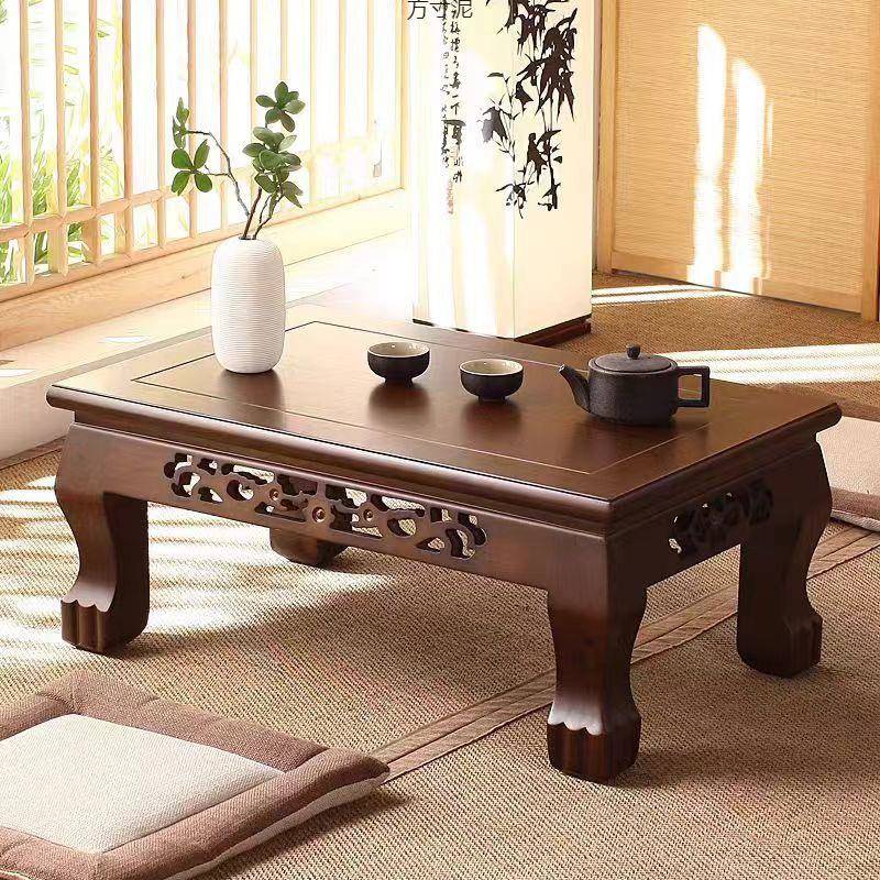 榻榻米茶几炕桌实木中式飘窗桌子小茶桌阳台矮桌桌和室几桌供应链