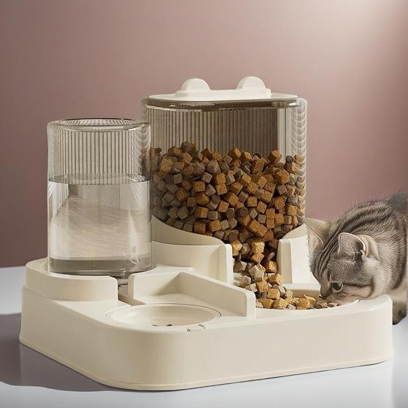 喂猫神器全自动喂食器食盆猫咪吃饭碗粮碗狗碗双碗猫碗饮水二合一