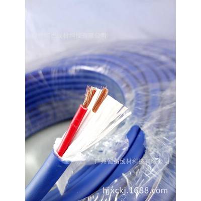 纯铜2X1平方护套线 专业音响工程安装线 高弹超软RVV护套音响线