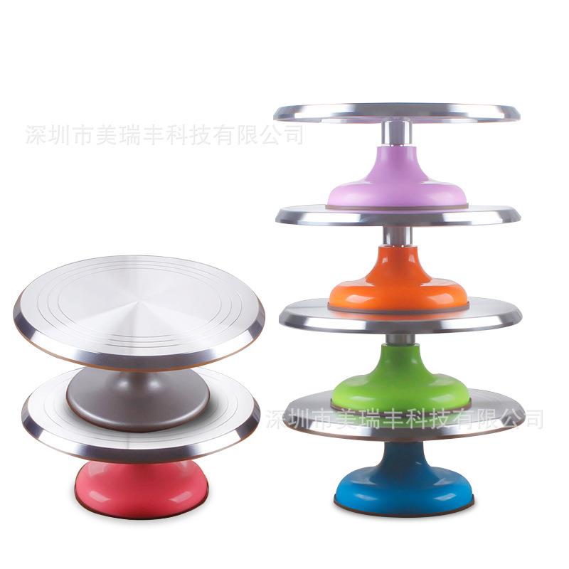 蛋糕铝合金转台12寸蛋糕转盘烘培用具装饰裱花台蛋糕转台