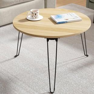 客厅圆形茶几茶桌飘窗可折叠电脑桌沙发边几卧室建议床头桌折叠桌