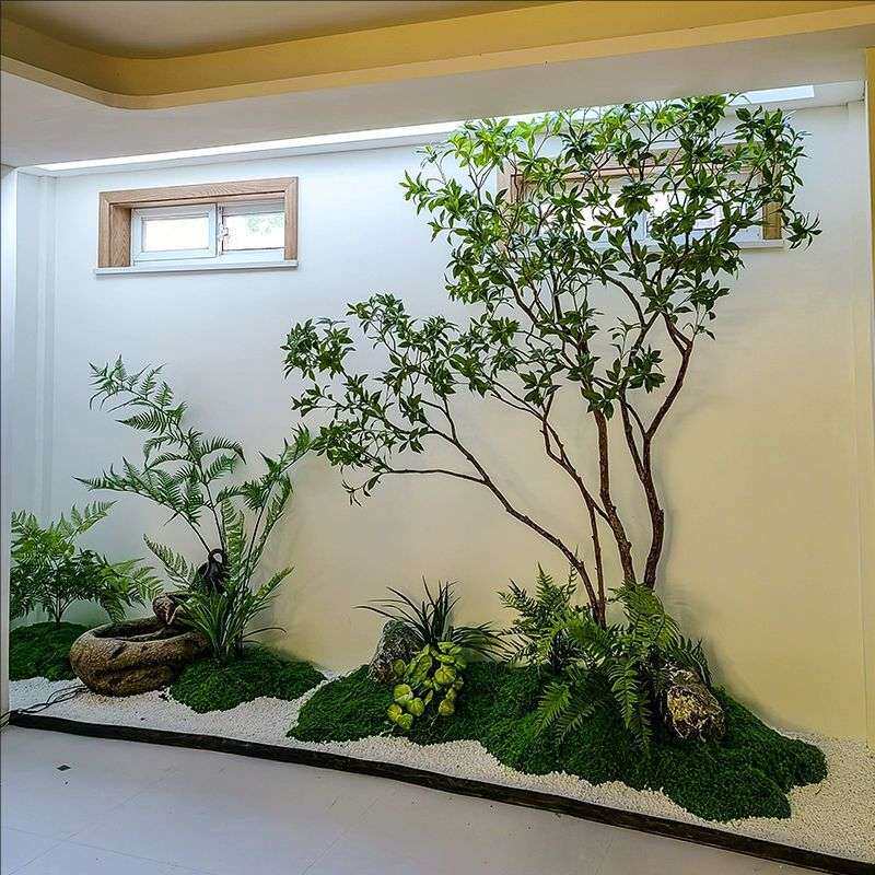 仿真马醉木橱窗造景植物室内仿生绿植装饰树大型假树景观圣诞树