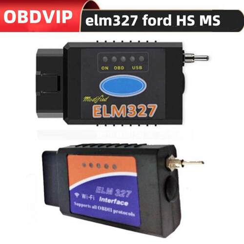 HS-MS切换 ELM327 V1.5 蓝牙 wifi For Ford FORScan PIC18F25K80