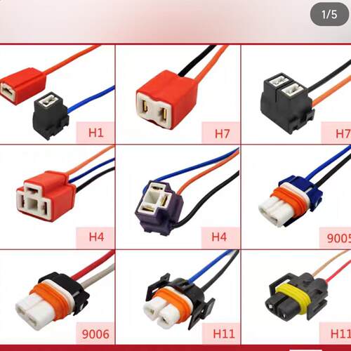 汽车陶瓷灯座9005 9006 H11 H13 H1 H7 H4防水