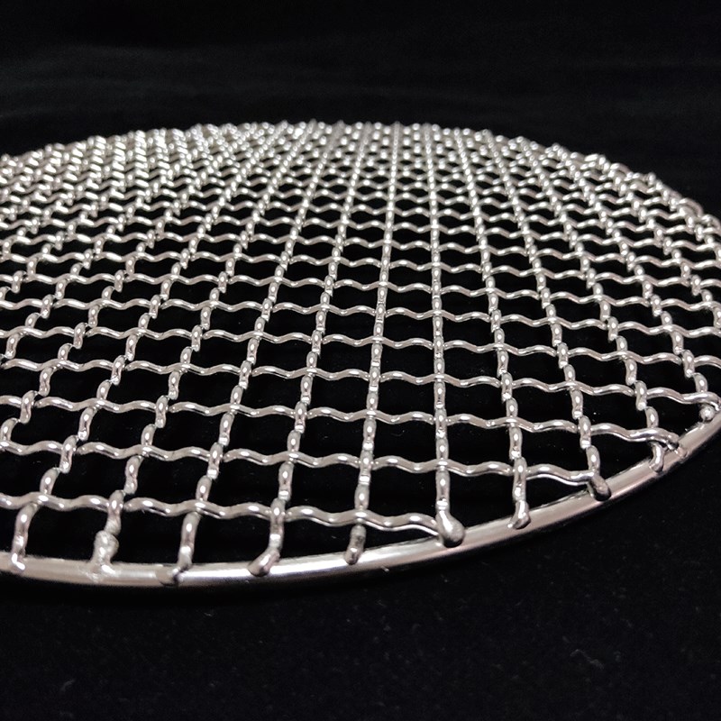 304烧烤网不锈钢烤肉烤馍圆形篦子加粗小网格网片家用铁架网烤架