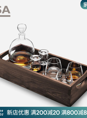 英国LSA威士忌酒具套装水晶玻璃酒杯 洋酒品鉴闻香杯酒樽高档礼盒