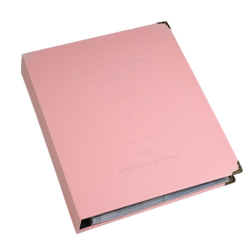 3寸4寸6寸方形识字明星卡片油画棒相册A5票类插页式活页A4收纳册