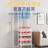 转角门口多功能落地衣帽架家用卧室挂衣架子简易收纳置物架挂包架