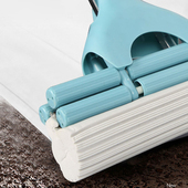 食安库海绵拖把免手洗不锈钢三滚轮式 挤水胶棉大号吸水拖把头墩布