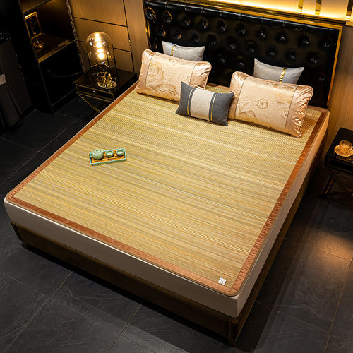 天懿竹席家用直筒1.5夏季1.8m宿舍凉席子大尺寸2米草席尺寸可定制 - 封面