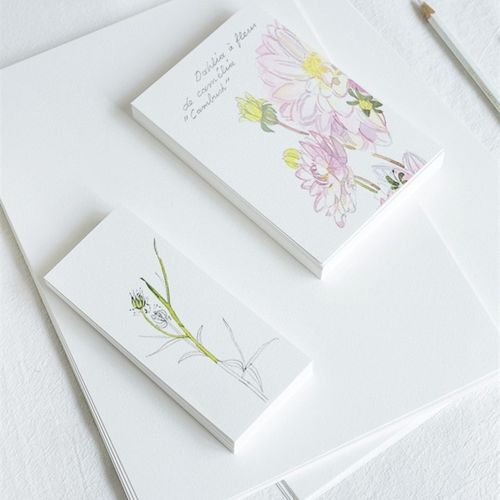 300g中粗纹水彩纸a4a5明信片书签卡纸卡片16K32K素描纸230g绘画画