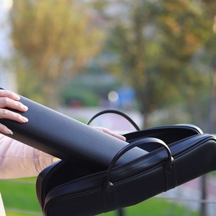 高档长笛箱包 16孔17孔长笛收纳盒防水防摔长笛便携包皮盒+皮包