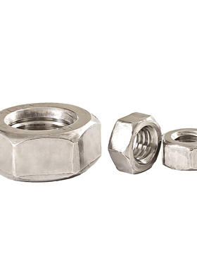 304/201/316不锈钢螺母六角螺帽螺丝帽M4M5M6M8M110M12M14M16M20