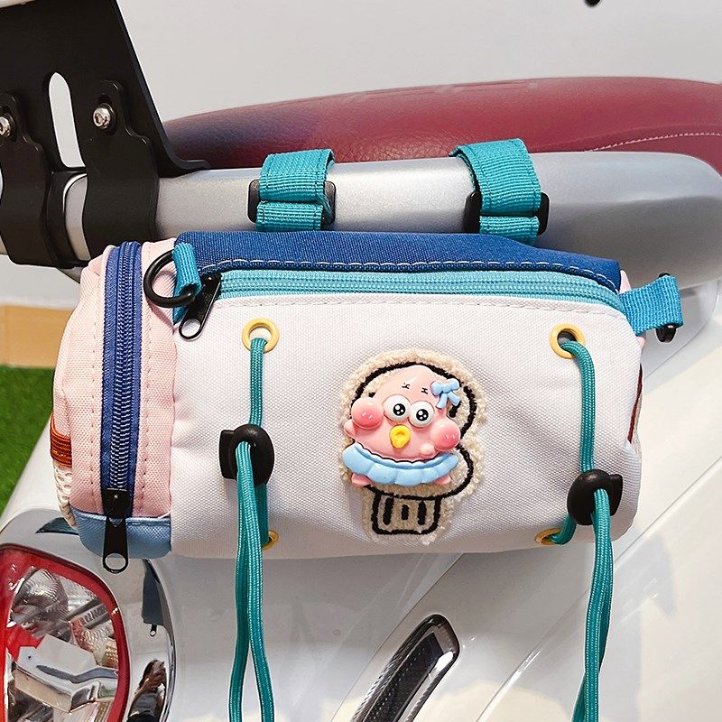 电动车挂包置物袋新款可爱卡通派大星自行车公路车骑行置物收纳包
