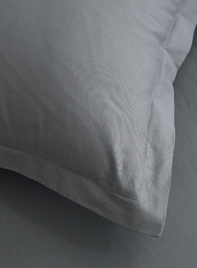 全棉枕头套单人大号48x74cm一对2只纯棉纯白色枕套学生家用枕袋心