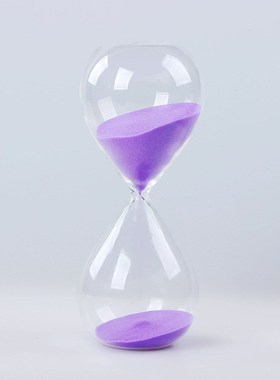 创意沙漏计时器5/30/60分钟透明玻璃沙漏桌面摆件家居装饰品礼品