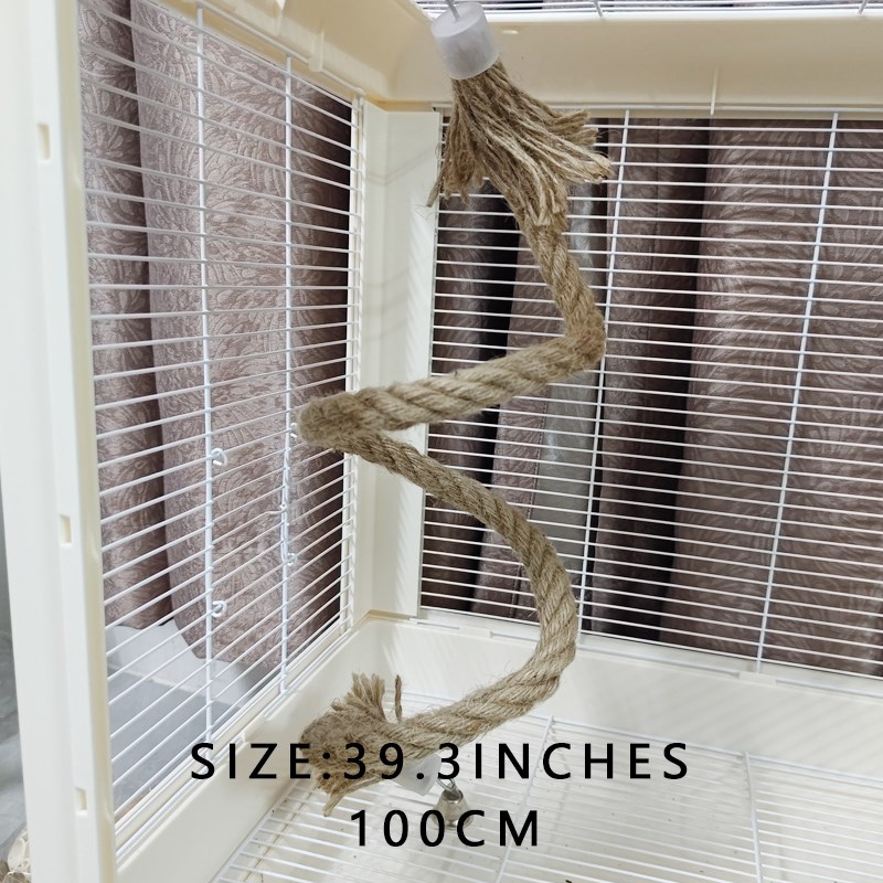 鹦鹉鸟笼子攀爬云梯棉绳攀爬绳玩具原木站杆椰子鸟窝牡丹虎皮玄凤