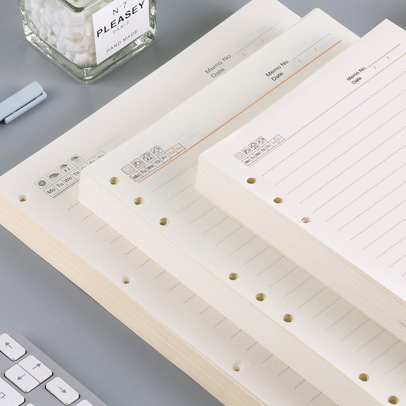 申士A5/B5/A4活页替芯道林纸4/6/9孔活页芯记事本笔记本内页内芯