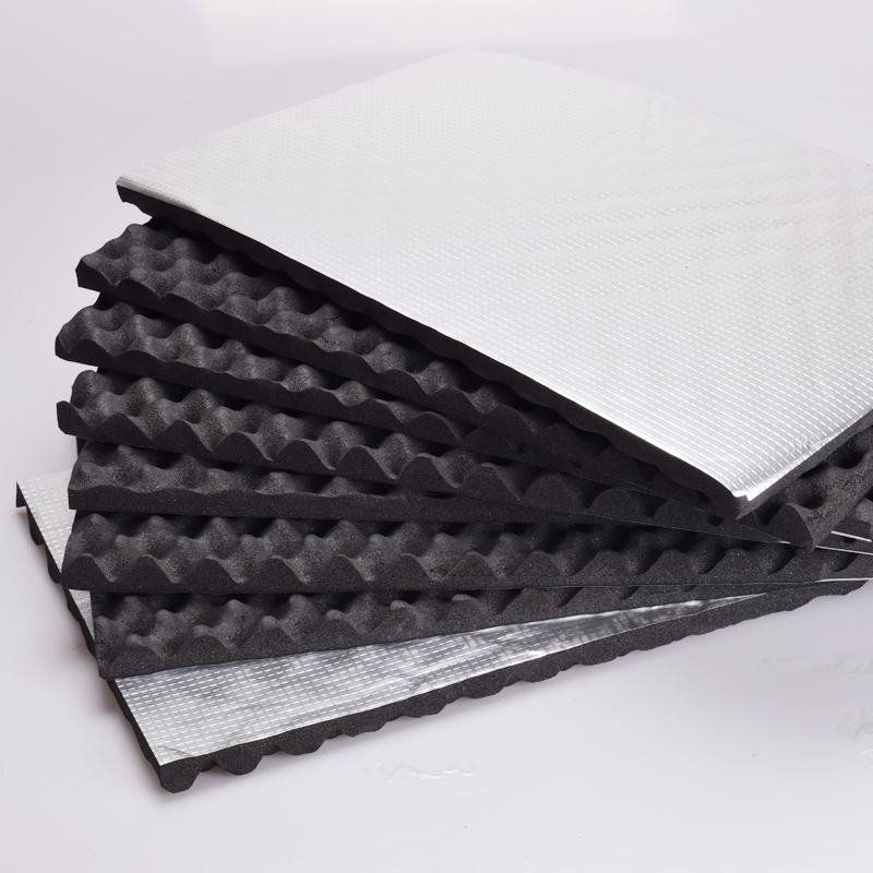 阻燃自粘波峰棉下水道吸音珍珠棉排水管静音王卫生间包管道隔音棉