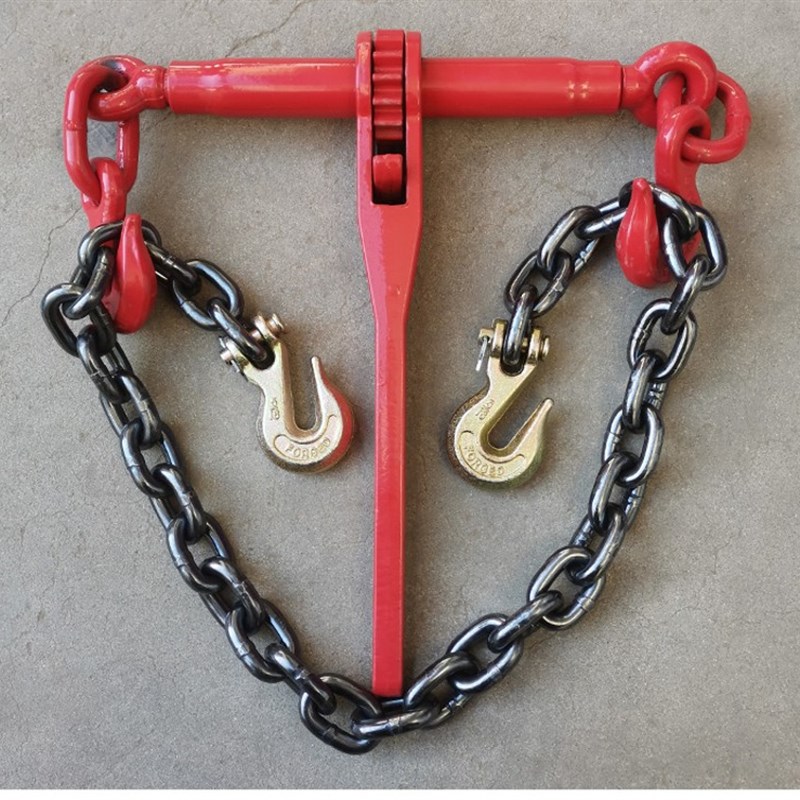 棘轮拉紧器杠杆收紧器链条捆绑双钩货车板车固定钢索紧线器紧锁具