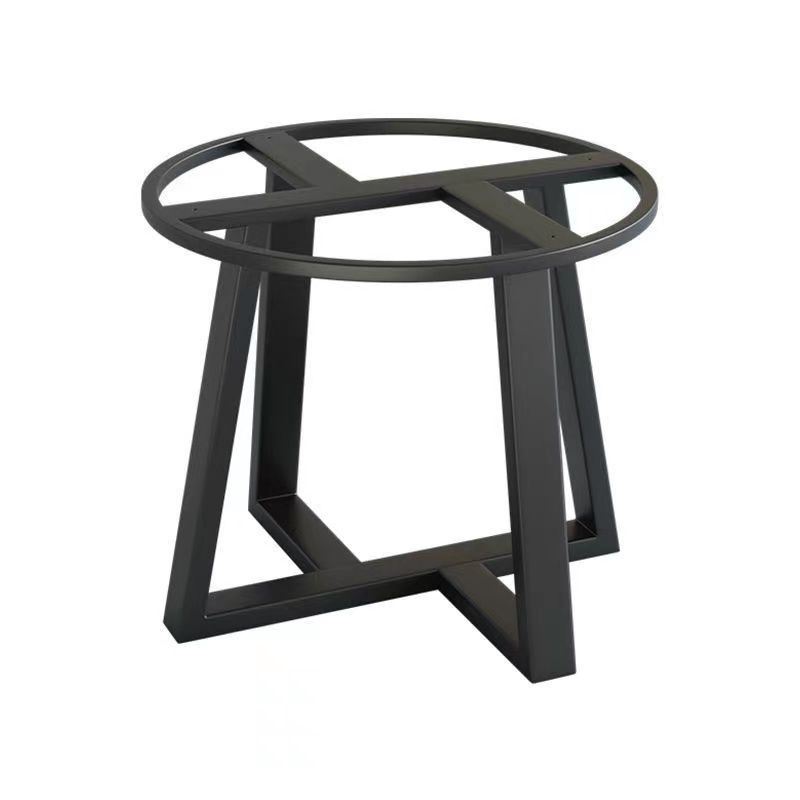 金属大理石圆桌腿支架岩板茶几会议圆形桌脚支撑架餐桌架底座定制