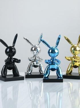 北欧现代板房售楼艺处抽象兔子橱样窗摆件店会所创酒意YZS术软装