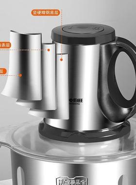 伯旺绞肉机家L6L不锈39131脚钢料理线碎4肉绞葱用辣椒蒜绞馅机通