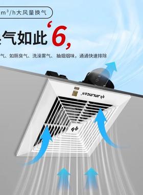 金羚排气扇用21642源头工厂12寸天道厨房厕所家花管扇吸顶式强劲