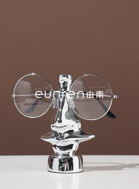 约轻柜奢眼镜架摆办公简室书房卧室床头样板房DKK艺术品软装饰件