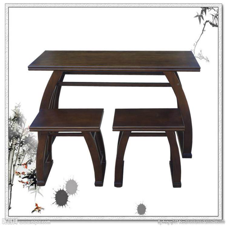 写字学桌马鞍桌仿古实木幼儿园学生培国班CCS训课椅国学桌书桌法