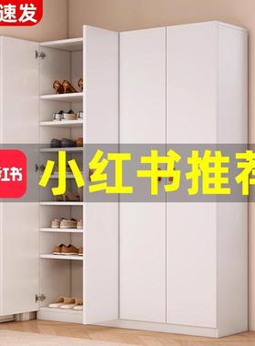 家鞋柜门鞋架对开柜用门口大容量玄关柜多UYW层收纳简约阳台储物