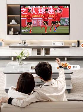 电视柜客厅新2025家用小型户伸缩落地现代简约茶TLT几电视机款柜