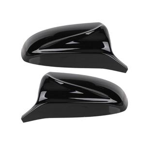 适用宝马5E706E7107 牛角后视X镜1壳X亮黑5116218 3年改51167180装