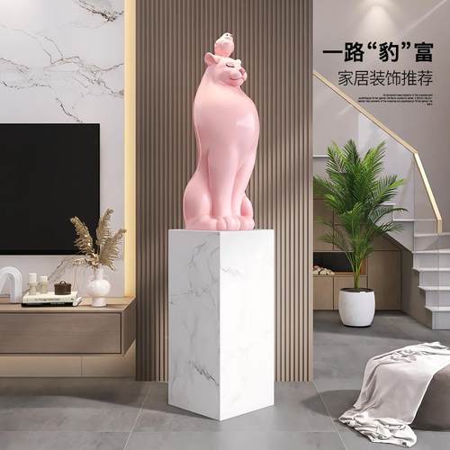 塑现代奢zls20240级大型落地动物摆件家居装饰品客厅玄关轻电视柜