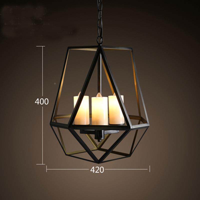 美式120503复铁艺烛台玻璃吊灯服装餐店古厅吧台创意个性板笼凳铁,家装灯饰光源,智能吊灯,淘宝优惠券,粉丝福利购,淘宝优惠卷