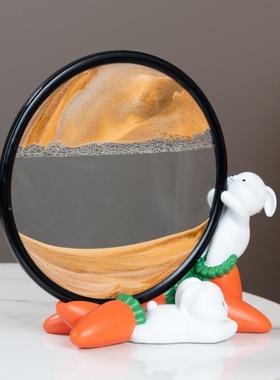 新中流沙兔桌面摆件电柜柜儿童房装饰品酒RKD5706柜玄式关乔送迁