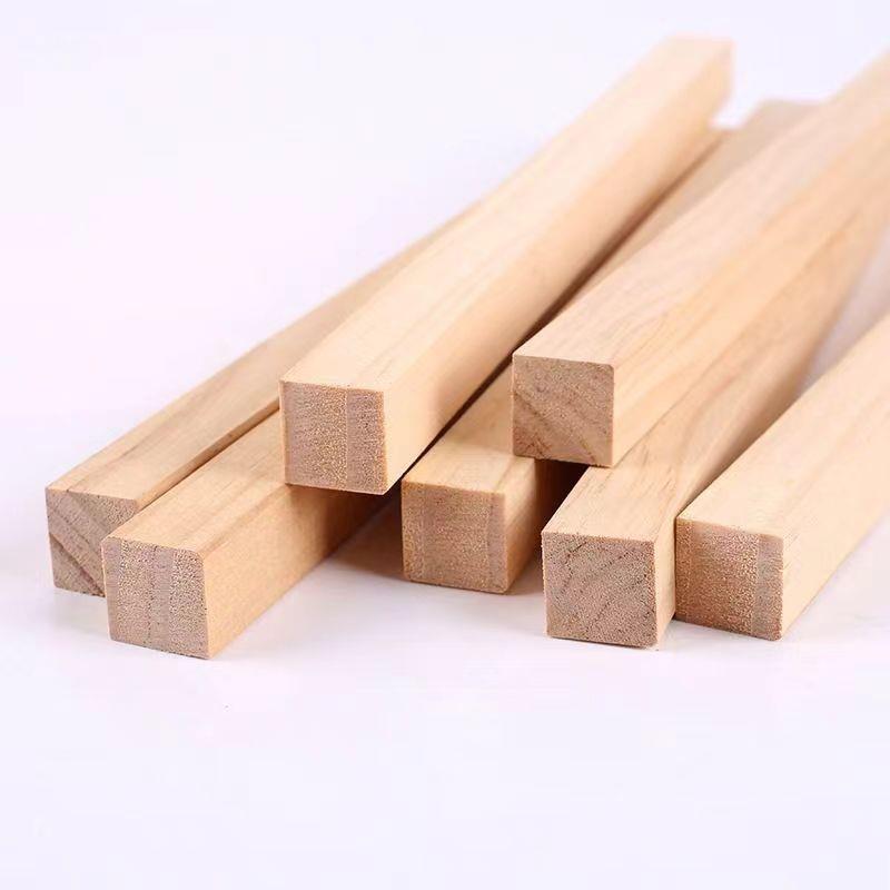 实木0326001桐松木方条diy手工木条模型材料松木片木板条木棒扁木