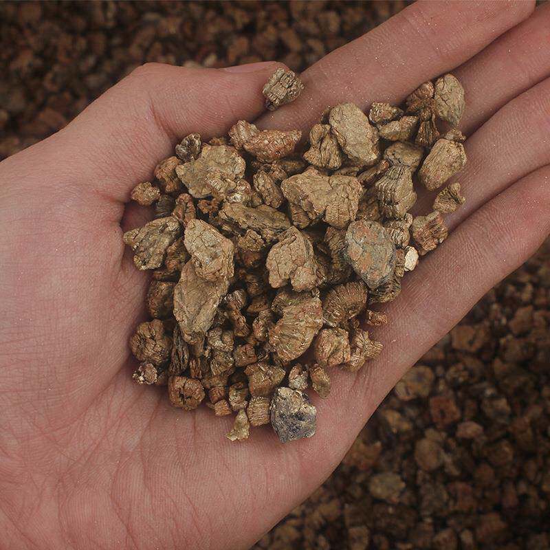 蛭石育苗播种养花植料宠物垫材-园金黄蛭石艺蛭石6升580mm约60L