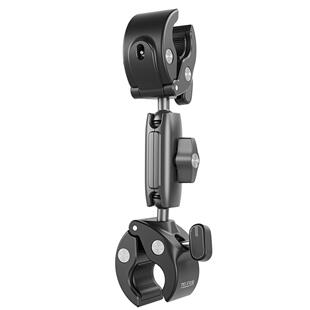 TELESIN泰迅铝合金双头夹蟹钳车管夹自行车摩托车自拍杆固定支架