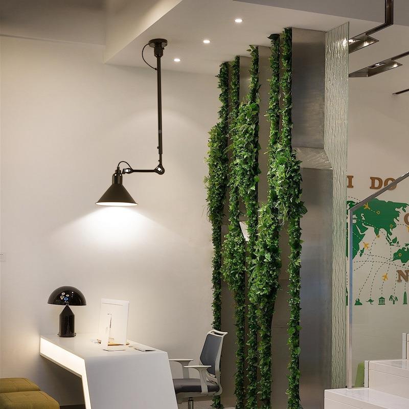 简北欧复古移约创29835意动长杆工业风可伸店缩摇臂折叠吧台饭餐