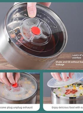 多层密封保院饭盒离，全钢老式分O59136d式温医饭桶，食品级四层