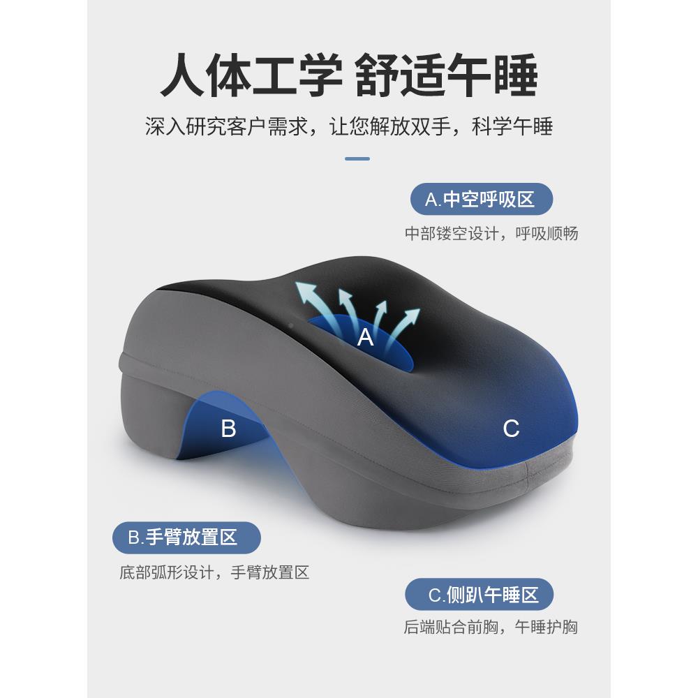 午睡枕办公室趴睡枕位学抱休ZMRZKWSZ生专用桌上午神器枕工头夏季