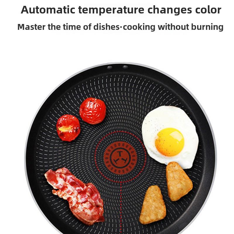 姜炎同款T-Fal T无品牌/efu平底煎锅不粘锅25饼厘米红点迷你餐早