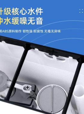 家GJSX用化妆冲室箱蹲便墙器节能马桶水箱大冲力加厚蹲坑挂厕水所